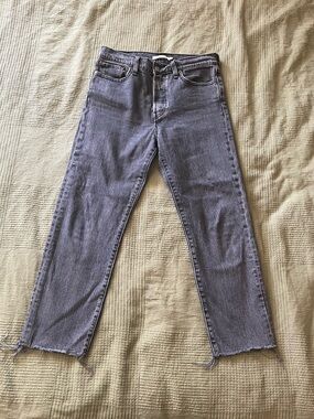 Levi’s Wedgie Straight Leg Gray Denim Jeans